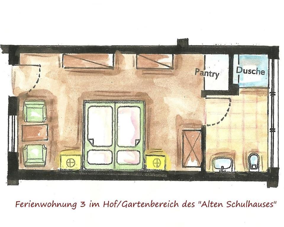 Altes Schulhaus Lägenhet Bad Schwartau Rum bild