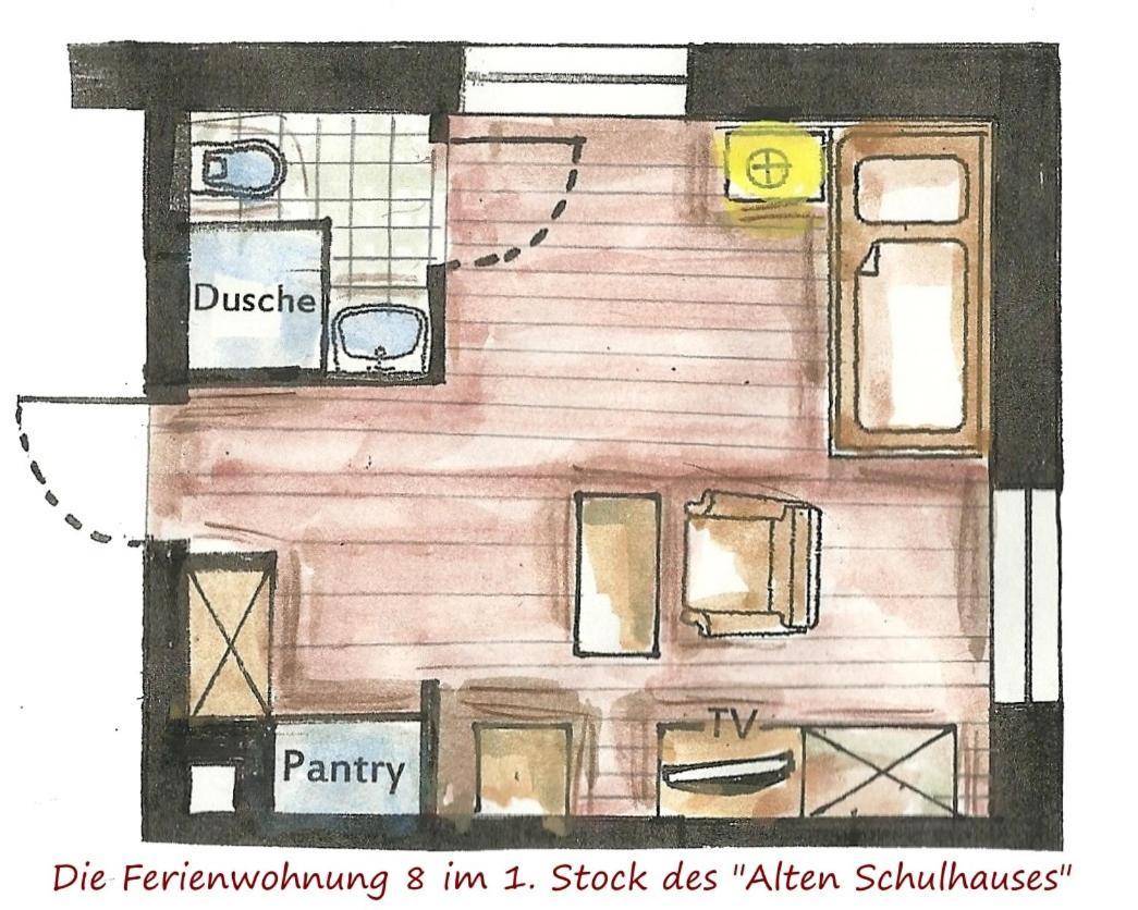 Altes Schulhaus Lägenhet Bad Schwartau Rum bild